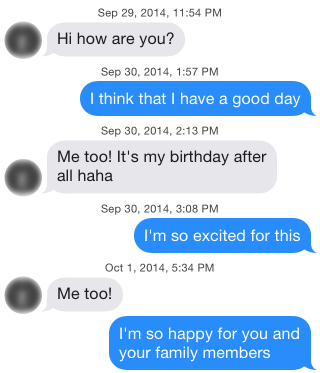 Illustration for article titled Using iOS 8’s QuickType on Tinder Will Not Get You Laid